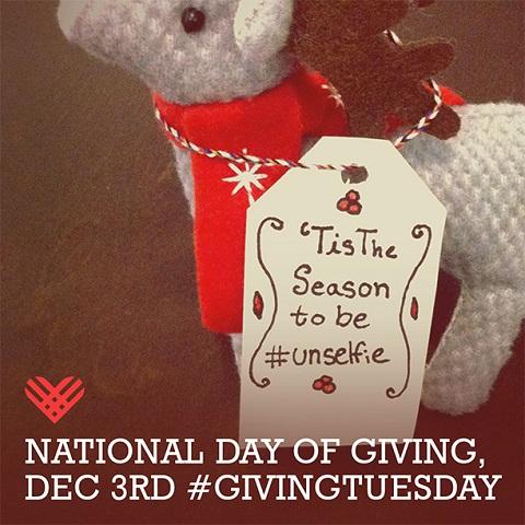 GivingTuesday unselfie