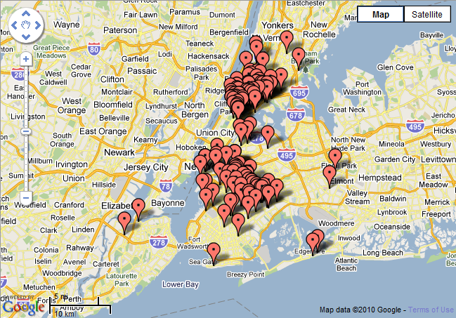 NYC Charter School map