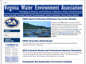 VWEA website screenshot (2006)