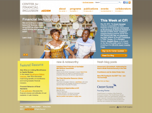 Center for Financial Inclusion: new site