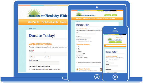 Mobile-optimizing your online donation form is a Smart Tip for Increasing Your Donation Page Conversion Rate