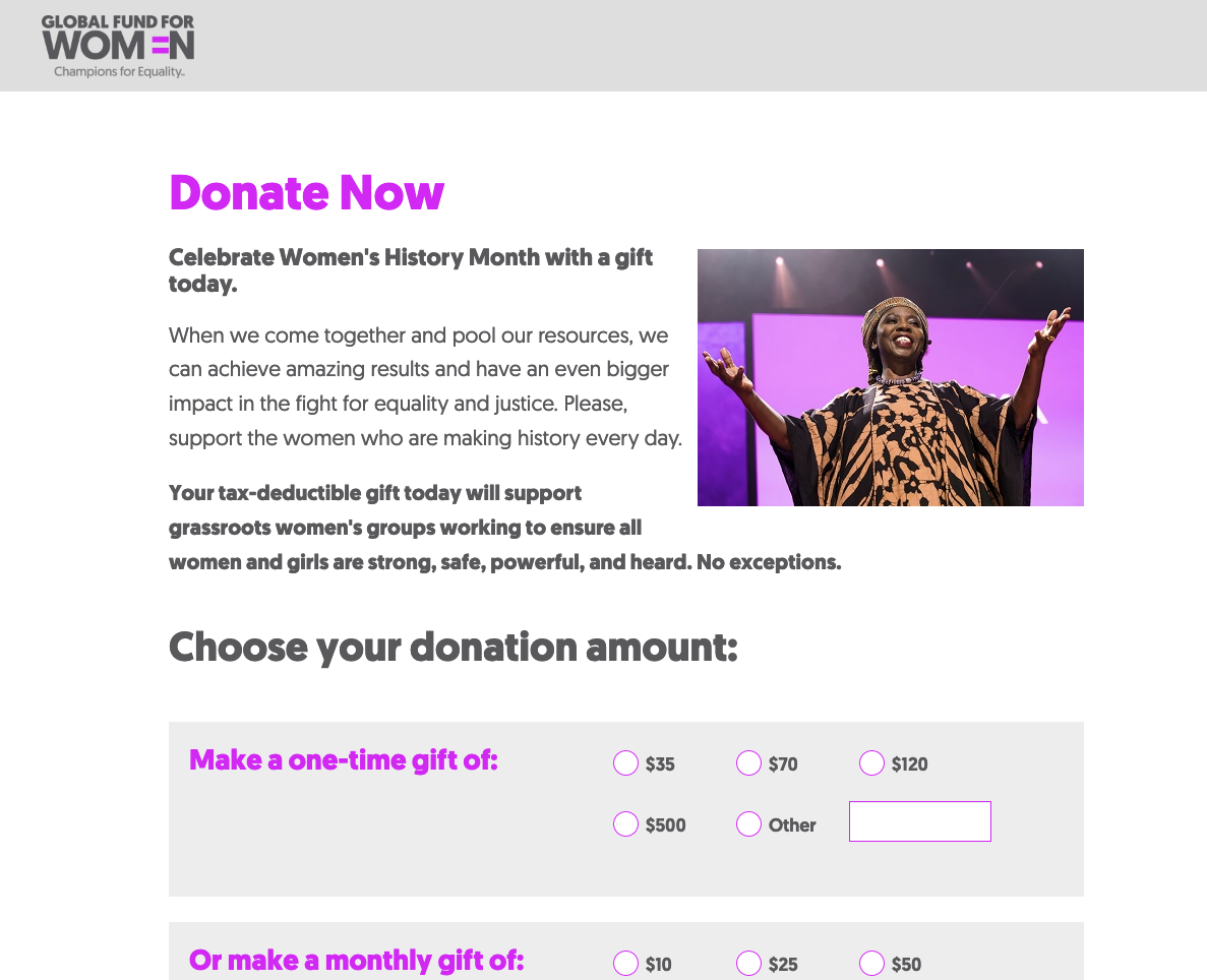 Creating Online Donation Pages specific to a Campaign is a Smart Tip for Increasing Your Donation Page Conversion Rate