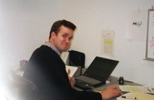 Co-founder Grey Frandsen during the early days of PICnet