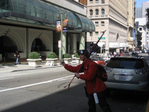 Catching a cab to the NTC 2009