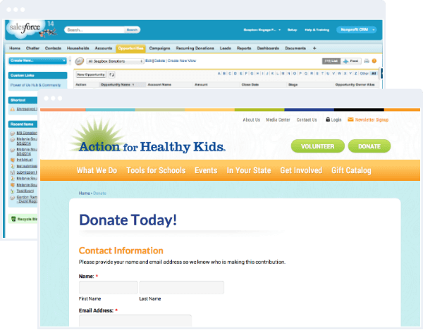 Salesforce Advocacy Software: Donations app Salesforce Advocacy Software: Donations app