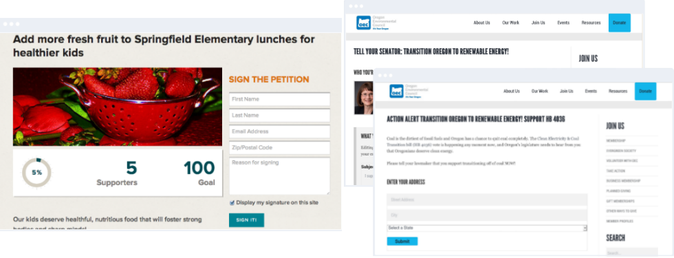 Salesforce Advocacy Software: Petitions and Online Actions