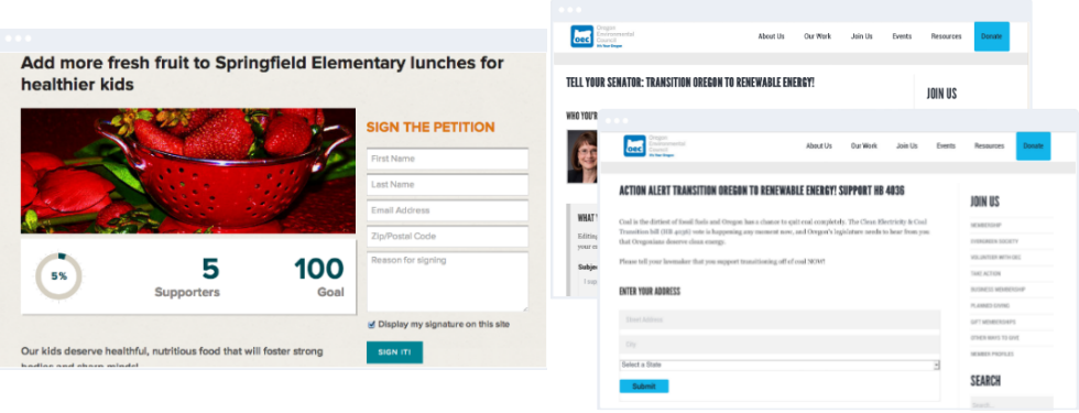 Salesforce Advocacy Software: Petitions and Online Actions Salesforce Advocacy Software: Petitions and Online Actions