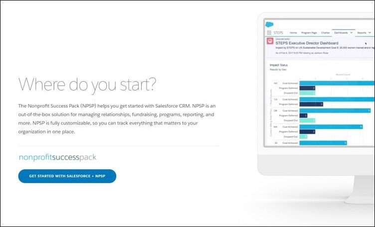 Salesforce donation apps are designed to work perfectly with the nonprofit CRM platform right out of the box.