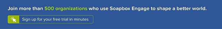 Get started accepting donations online today with Soapbox Engage.