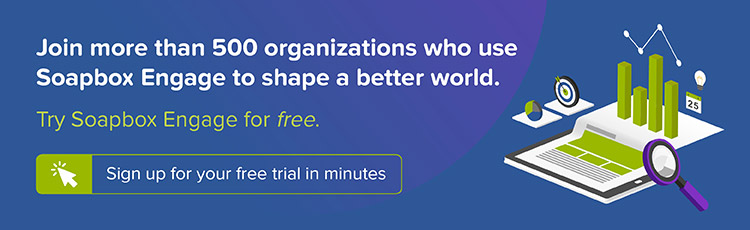 Explore Soapbox Engage to learn more about how we can help you accept donations online.