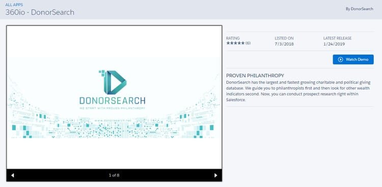 The DonorSearch Salesforce app is a powerful tool to refine your stewardship and fundraising strategies.