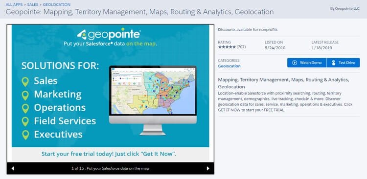 Geopointe is one of the best Salesforce apps for nonprofits because it puts advanced data mapping tools within easy reach.