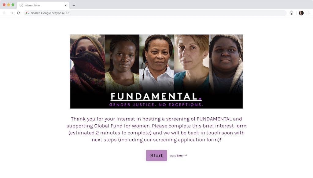 Global Fund for Women Fundamental Host