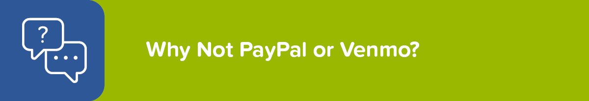 Why are PayPal and Venmo for nonprofits not always the best choices for processing donations?