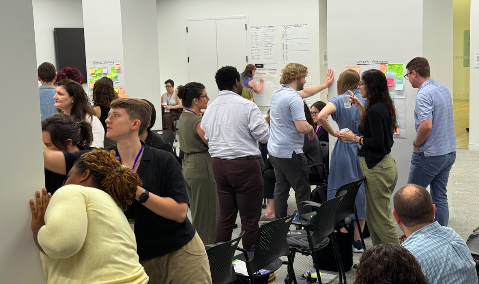 NPSP Day New York community members closing out the day at Building Skills NY