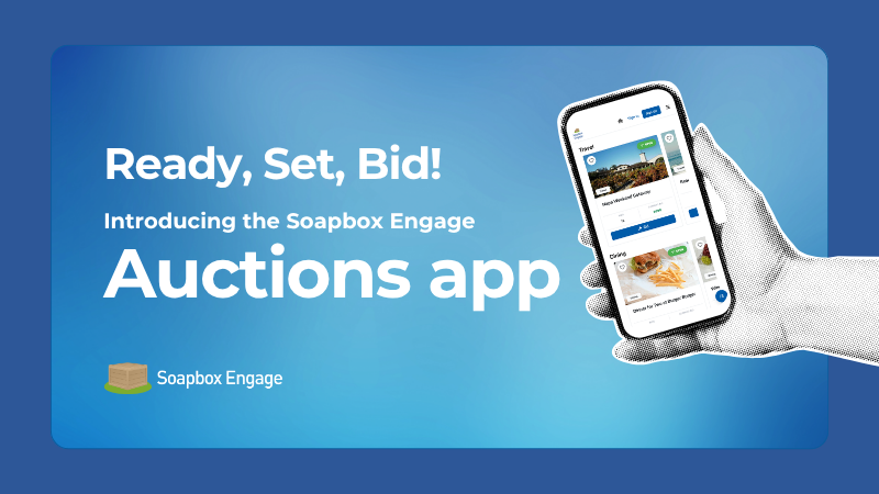 Soapbox Engage Auctions app on mobile and desktop