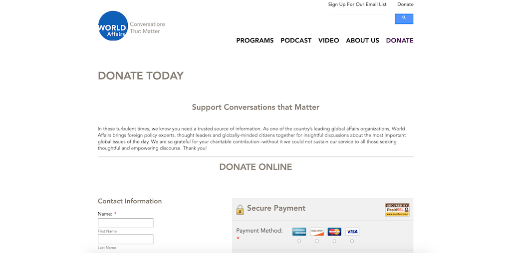 Donation Form